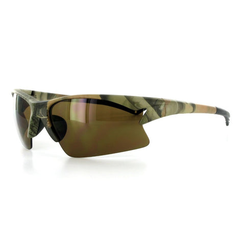 Woodsman Pro Camouflage Sports Sunglasses for Active Men and Women Who Need UV Protection While Hunting, Fishing, or Any Outdoor Activity