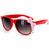 "Pretty Kitty Adult" Wayfarer Sunglasses with Cute Trendy Cat Design and Bow 100%UV