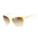 "Animal Instinct" Designer Sunglasses with Stylish Patterned Frames for Women