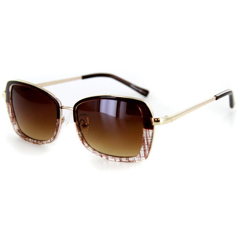 Flair Designer Sunglasses with Stylish Patterned Frames and Square Lenses for Women