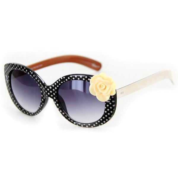 Flower Power Cute New Polka-Dot & Flower Sunglasses are All the Rage! -  100%UV
