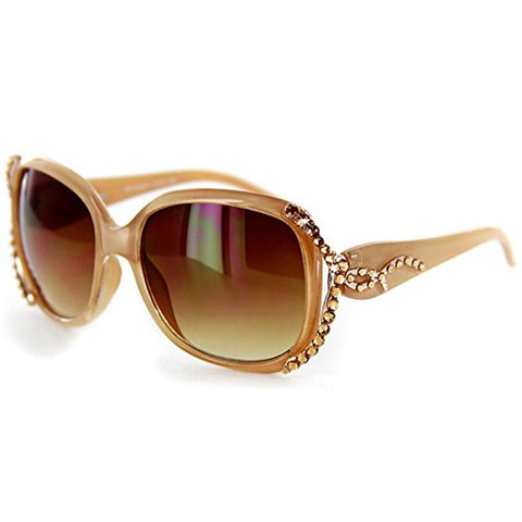 "Princess" Designer-Inspired Sunglasses with Genuine Swarovski Crystals 100%UV