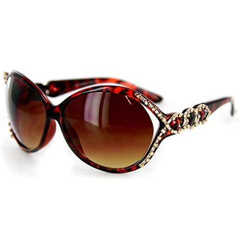 "Seabreeze" Designer Quality Sunglasses -Genuine Swarovski Crystals - 100%UV