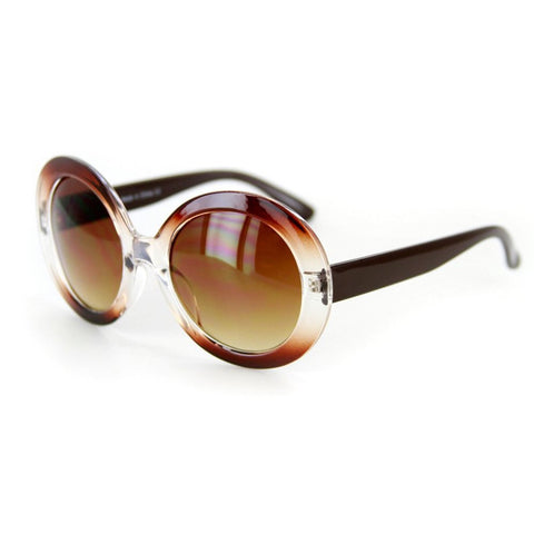 "Jackie-O" Vintage-Inspired Round Sunglasses - 100% UV