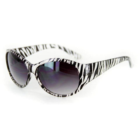 "On Safari" Animal-Print Sunglasses with Oval Frames - 100% UV