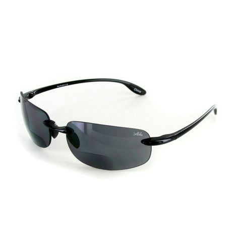 "Maui Sun Deluxe" Stylish Bifocal Sunglasses with Rimless Design for Men and Women