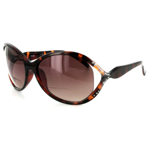 Catalina 1292 Fashion Bifocal Sunglasses with Genuines Swarovski Crystals for Youthful and Stylish Women who Need to Read in the Sun