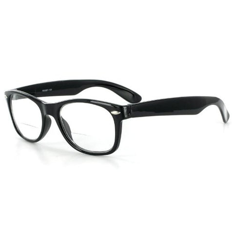 "Hepcat" Fashion Bifocal Readers with Vintage Retro Design and a RX-able frame - 50mm x 18mm x 142mm