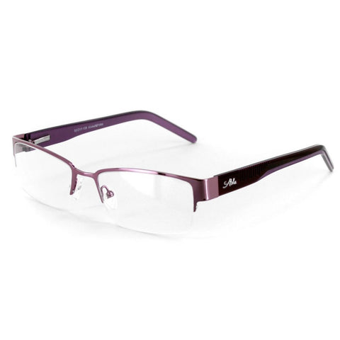 "Logan" Optical-Quality RX-Able Semi-Rimless Frames 53mm x 17mm x 135mm (Pink)