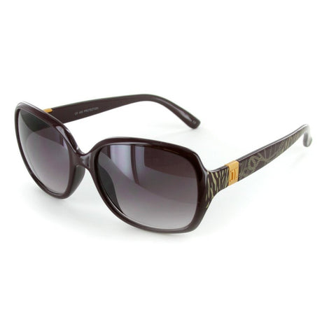 "Links" Fashion Oversized Sunglasses for Stylish Women (Brown/Smoke)