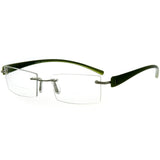 "American Woman DX" Slim, Semi-Rimless Bifocal Reading Glasses for Stylish Women